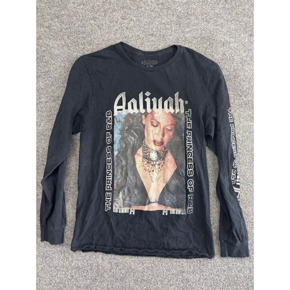 Aaliyah Shirt Womens Small Long Sleeve Princess Of R&B Graphic Music Hip‎ Hop